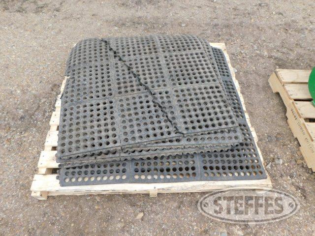 Pallet of rubber shop mats